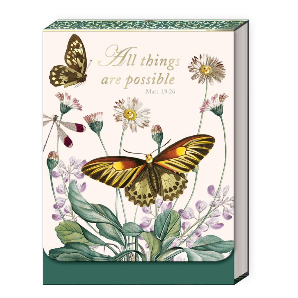 Nature's Grace Daisy Butterflies Pocket Notepad - Punch Studio