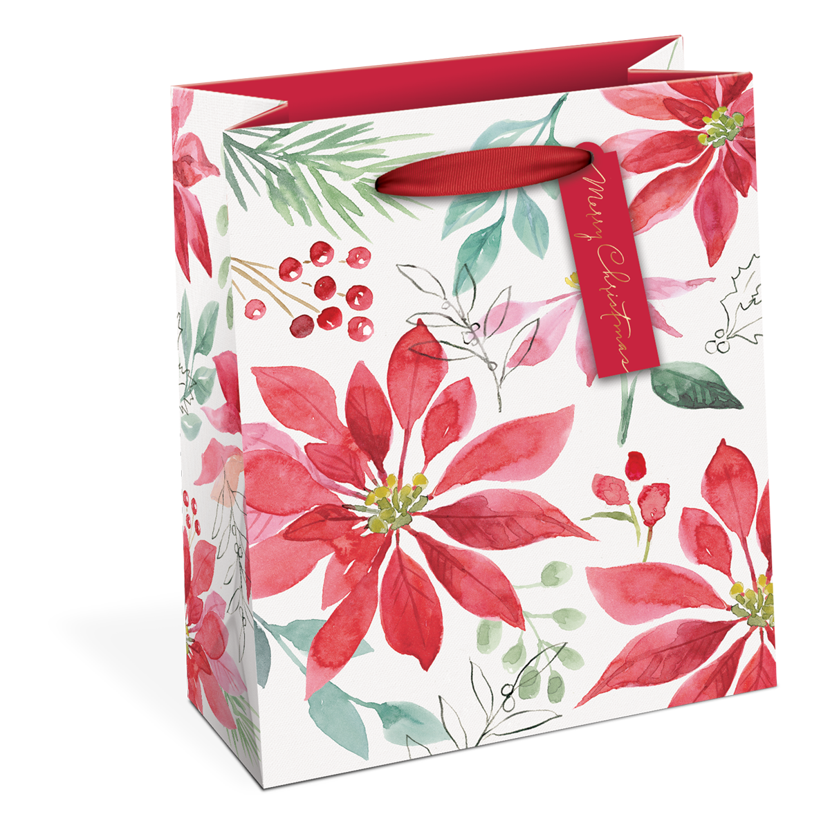 Wholesale 6 Designs Assorted Christmas Kraft Holiday Gift Bags