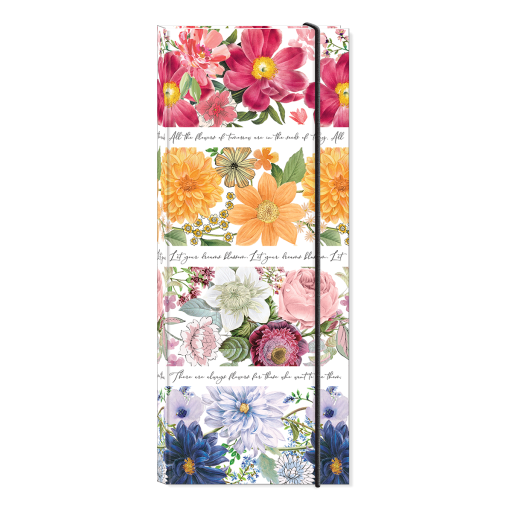 Notable Florals Floral Stripe Note-Folio - Punch Studio