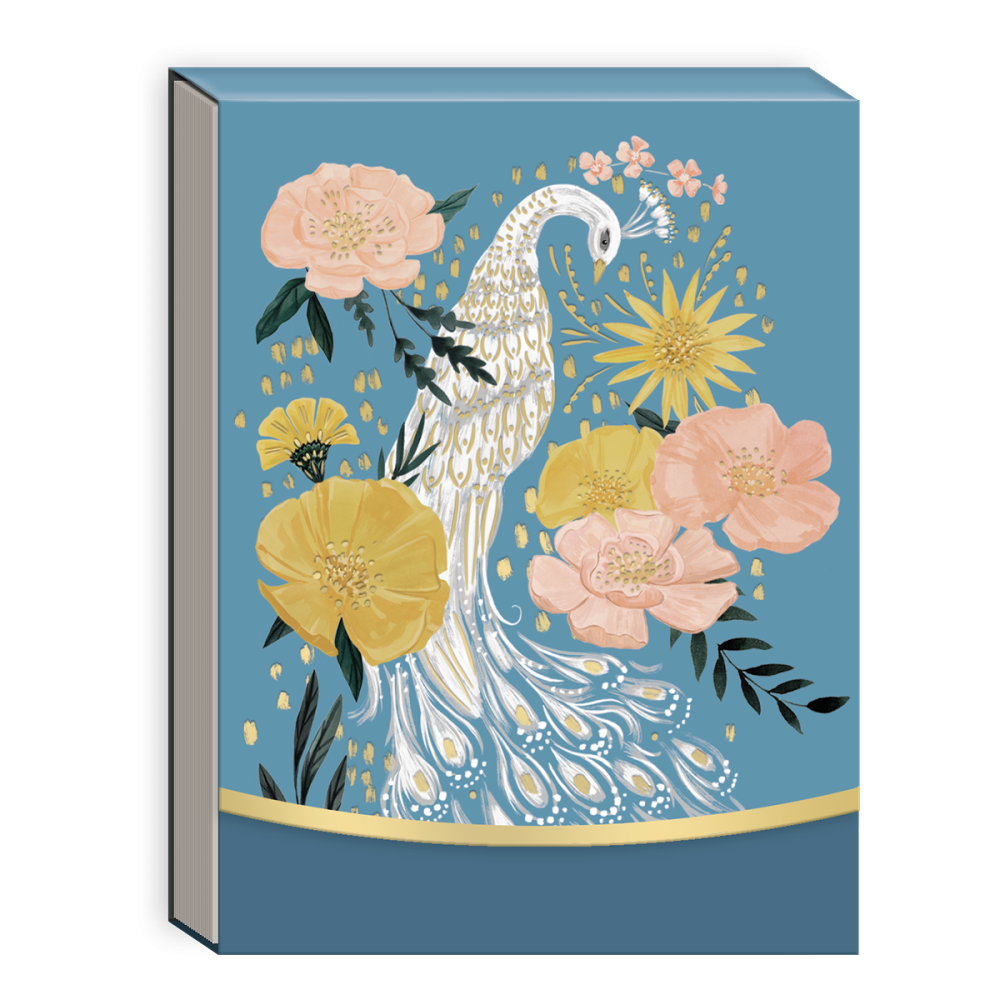 Peacock Pocket Notepad Punch Studio