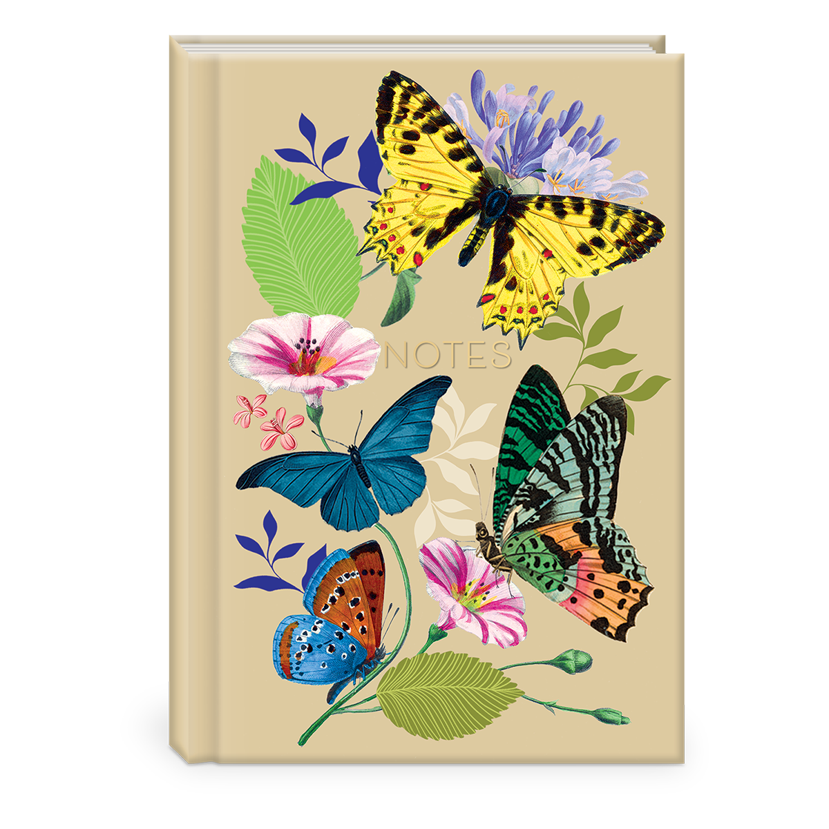 Vintage Floral Butterflies Hardcover Journal Product