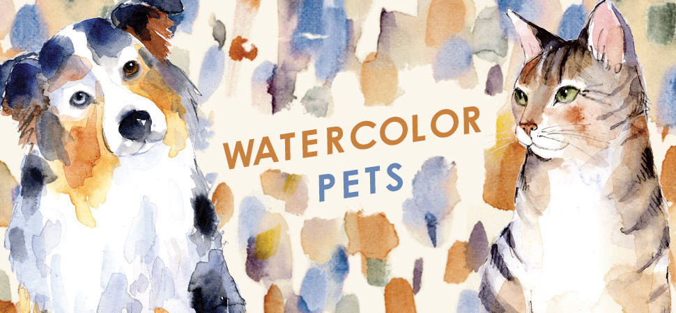 Watercolor Pets Collection - Punch Studio